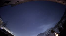 Timelapse captures stunning meteor shower in the Swiss Alps