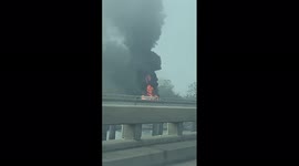 Helicopter crashes in Louisiana highway