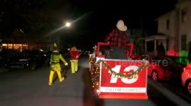 Santa Clause, The Grinch, Freddy the Firefighting Clown and others spread Christmas cheer!