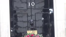 UK PM Boris Johnson leaves 10 Downing Street head of PMQs