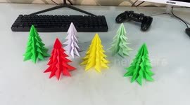 Take your festive decorations to the next level with these DIY paper Christmas trees