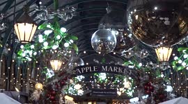 Crowds of visitors enjoy winter fairytale of Covent Garden Christmas Market