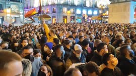 Demonstration  in Madrid against the Vox Equality Law on 15th December, 2021. In the absence of a vote tomorrow, the consideration in the Regional Assembly of the Comprehensive Law on Equality and Non-Discrimination, registered by the Vox Parliamentary Gr