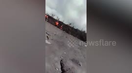 Rescue teams flee as Mount Semeru volcano erupts again in Indonesia