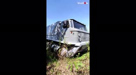 Intriguing footage of a screw-propelled off-road vehicle surfaces from Russia