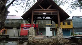 Unique and simple petrol station in Sungai Lembing Town Malaysia