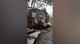 Devastation caused by super typhoon Rai in the Philippines
