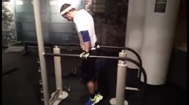 Dips with 15 kg weight