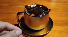 Fancy coffee melts 24k gold into your latte