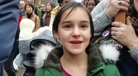 'I trust my parents,' says kid during London COVID protests
