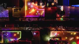 Drone footage shows amazing Christmas decorations in Utah