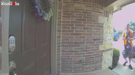 'Amazon driver recklessly throws parcel containing fragile items on porch 
'
