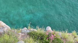 scenic viewpoint of San Carlos. landscapes of beach, sea and the tourist area of San Carlos, Sonora, Mexico. Gulf of California. Travel, travel Holidays, sun, daylight, vacation.
