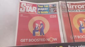 All UK papers concur to prompt public to get booster shot