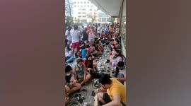 Thousands of tourists stranded after super typhoon Rai damages airports in the Philippines