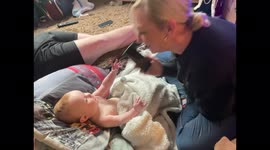 5 month old says hello