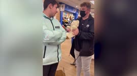 Adorable moment man proposes to partner with teddy bear which asks ‘will you marry me?'