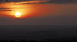 Stunning Winter Solstice sunset in Kent, UK