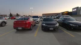 COVID OMICRON restrictions and fears of the fast spreading virus have many Christmas Holiday shoppers staying home from the malls leaving parking spots very easy to find near Toronto Canada