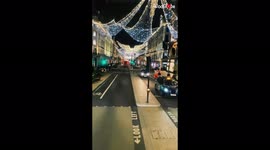 'Central London glowing at night with fabulous Christmas lights '