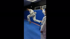 Martial artist extinguishes candles with epic taekwondo moves