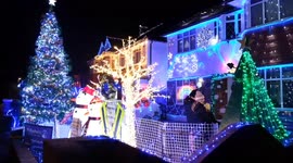 Take a walk down London's 'most Christmassy street' decorated with dazzling lights