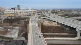 Spectacular aerial tour of downtown Cleveland, from the Guardians of Traffic to the Western Reserve Fire Museum