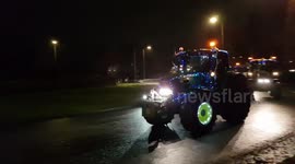 Christmas Tractor Run takes to the streets of South Wales