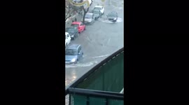 Spain slammed with heavy rain, flooding