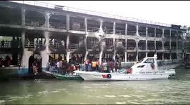 Dozens dead after fire rips through 800-passenger ferry in Bangladesh