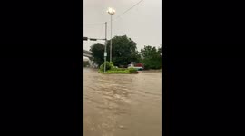 BANJIR DI SIMPANG KAMPUS PALEMBANG 25 DESEMBER 2021