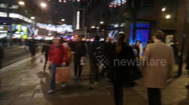 Evening Shoppings In Oxford Street On Boxing Day