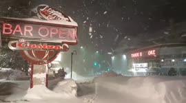 US: Winter Storm Brings Heavy Snowfall To Lake Tahoe Area Over Holiday Weekend