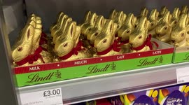 Easter Eggs On Sale At Co-Op Supermarket At Christmas 2021