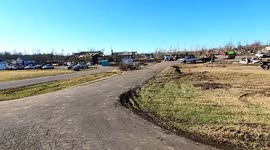 Tornado (EF 4) damage destruction and relief efforts Dawson Springs, Kentucky