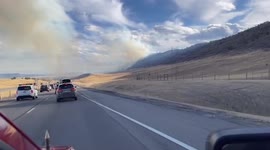Wildfires in central Colorado prompt highway closure and evacuations