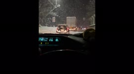 Japan: Vehicles Stranded In Record Breaking Heavy Snow In Shiga, Western Japan 4