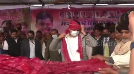 Sachin Pilot tied 51 meter long turban in record 2 minutes in Rajasthan