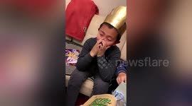 Child cries when finding out his birthday present is practice exam papers