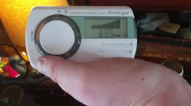 Carbon Monoxide Alarm Test with some Incense