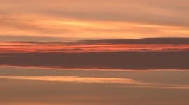 Glorious winter sunset after week of rain and cloud, Derbyshire, UK