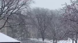 US: Record Latest First Snow Of The Season In Chicago 2