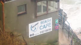 Sea swimmers and wave dodgers prepare for the new year at Newquay's Fistral beach and harbour