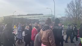 UK: Anti-Vax Demonstrators Protest In Milton Keynes, Buckinghamshire