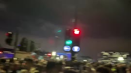 NYE Westminster mayhem and ambulance stuck in traffic