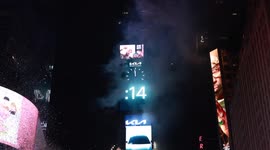 Times Square New Year’s Eve: Ball drops and confetti falls over revelers at midnight