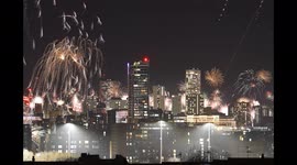 Watch over 30 new years eve fireworks photos in Leeds merge into one
