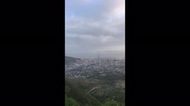 Parliament or South Africa Fire from Table Mountain (1)