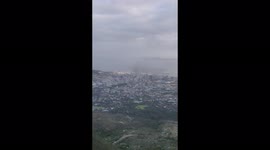 Parliament or South Africa Fire from Table Mountain (2)
