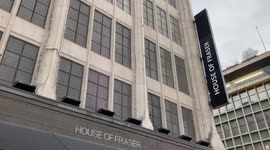 House of Fraser, Oxford Street, has it's final days before closing for good.
